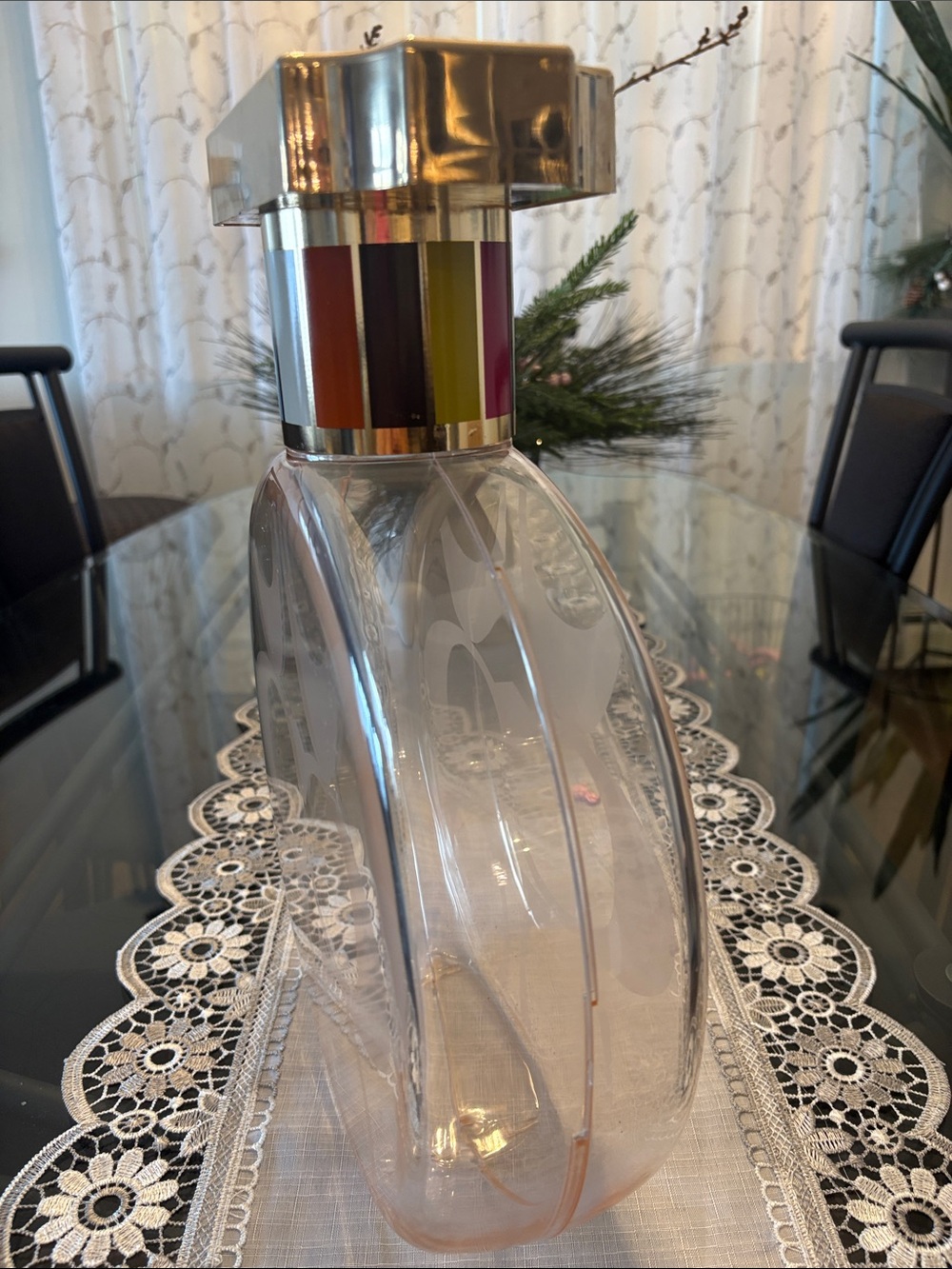 Coach vintage clear etched plastic Legacy perfume bottle-store prop - Picture 4 of 10